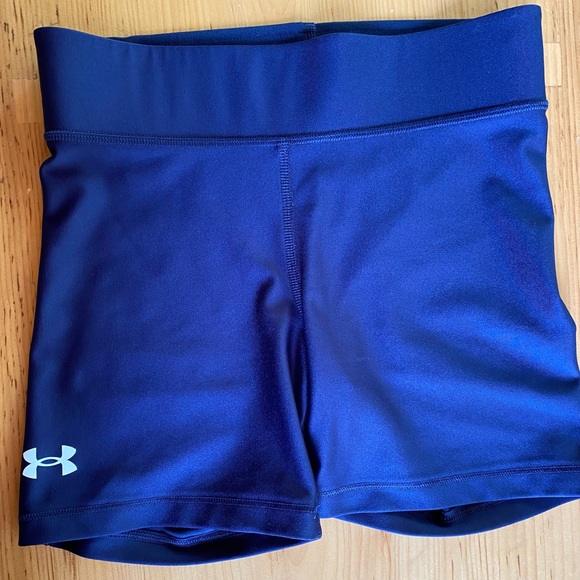 2 pairs. Women’s Under Armour training shorts. Size small. Navy and black. - Picture 5 of 5